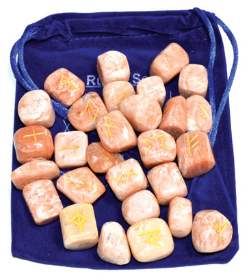 Peach Moonstone Rune Set - Click Image to Close